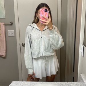 Lululemon Full Zip Scuba Heather Grey Size 4